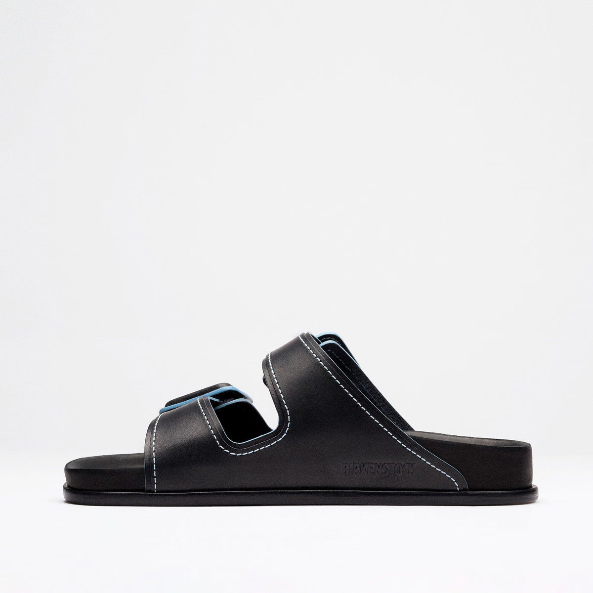 Birkenstock Arizona Veg Tan Natural Leather Sandals - Black - Regular