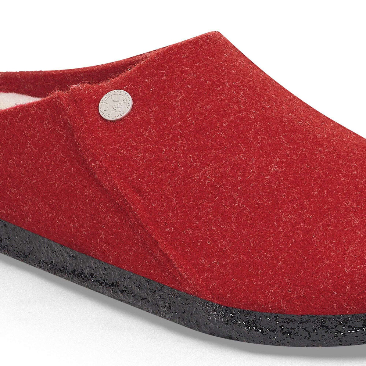 Birkenstock Zermatt Rivet Felt Clogs - Red, Narrow