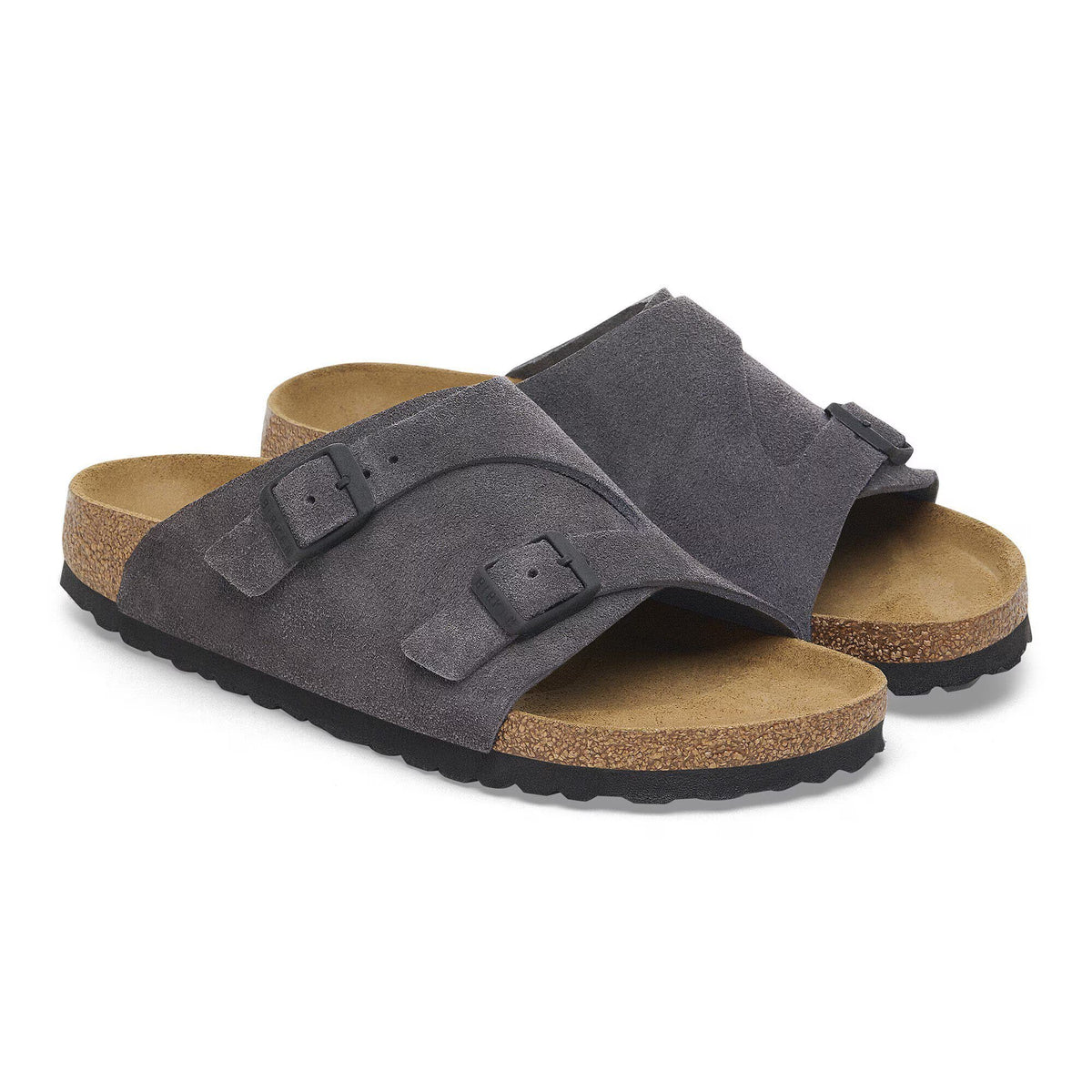 Birkenstock Zurich Suede Leather Clogs - Velvet Gray, Regular