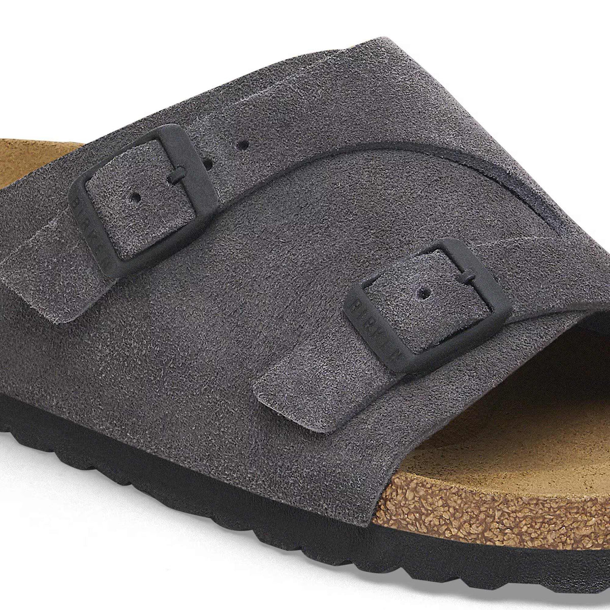 Birkenstock Zurich Suede Leather Clogs - Velvet Gray, Regular