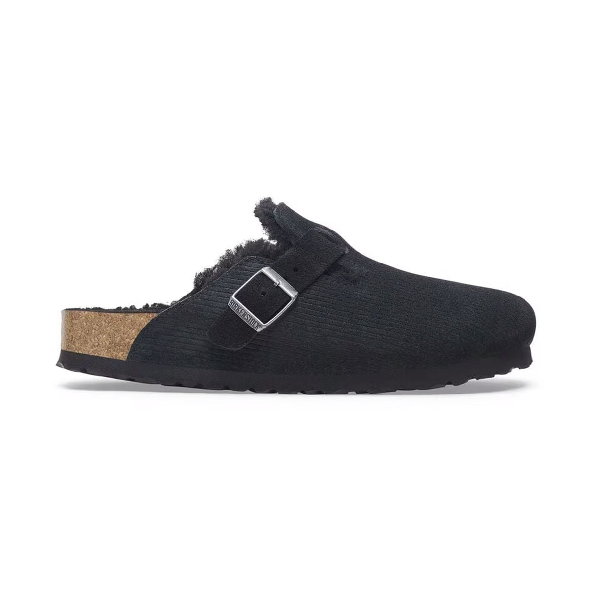 Birkenstock Boston VL Suede Leather Clogs - Cork Brown, Narrow