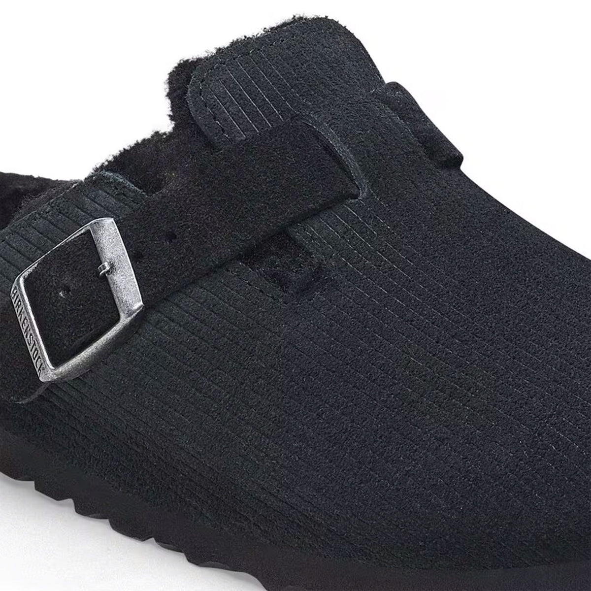 Birkenstock Boston VL Suede Leather Clogs - Cork Brown, Narrow