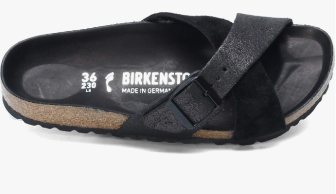 Birkenstock Siena Exquisite Suede Leather Allover Black Narrow
