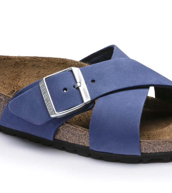 Birkenstock Siena Nubuck Leather Azure Blue Narrow