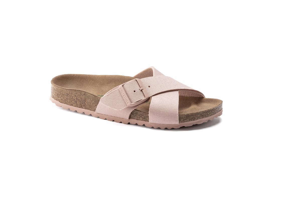 Birkenstock Siena Vegan Textile Soft Pink Sandals Narrow
