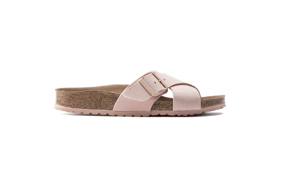 Birkenstock Siena Vegan Textile Soft Pink Sandals Narrow