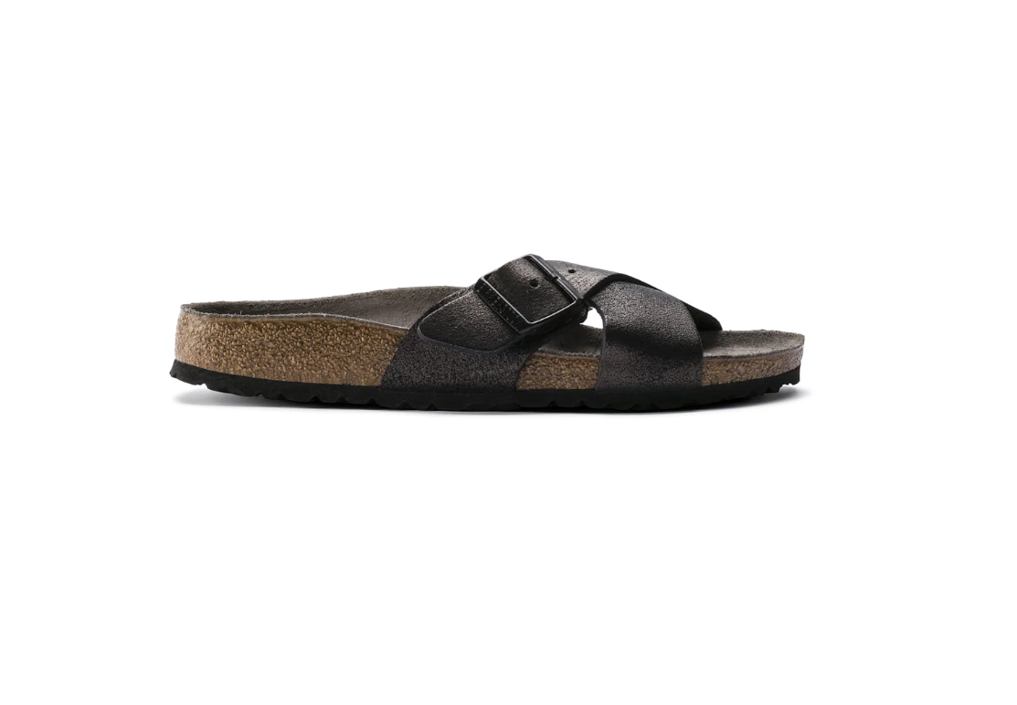 Birkenstock Siena Washed Metallic Antique Black Regular