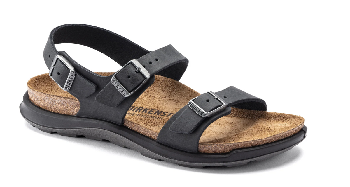 Birkenstock Sonora Women's Oiled Leather Sandals - Black Regular