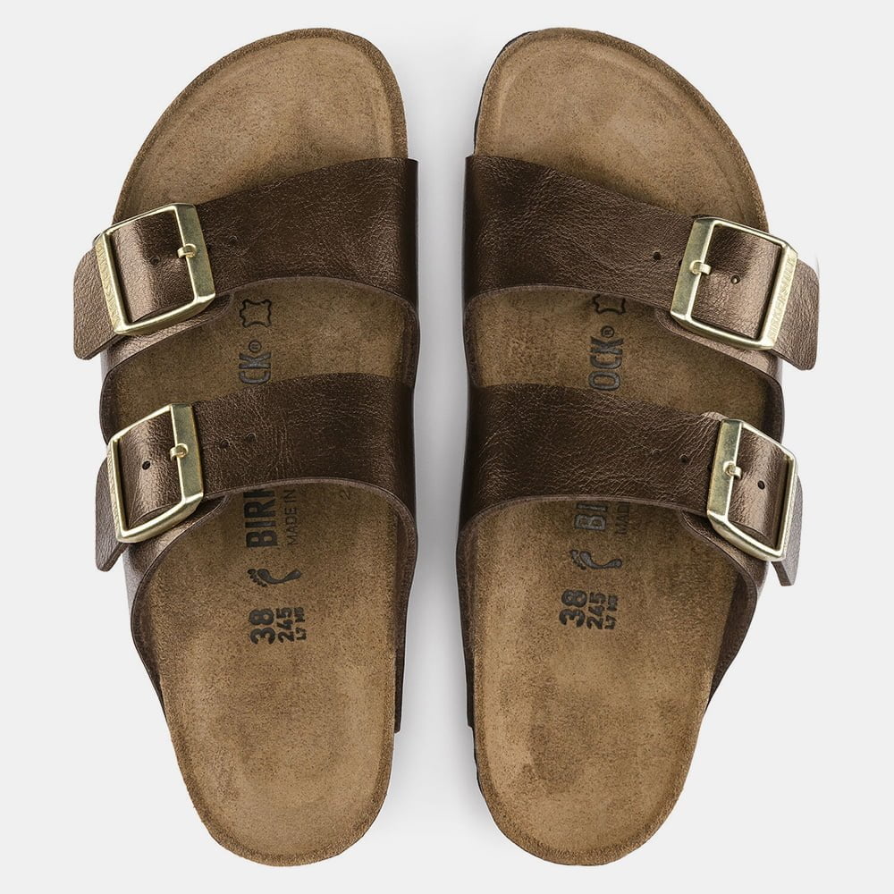 Birkenstock Arizona Birko-Flor Sandals - Toffee - Narrow