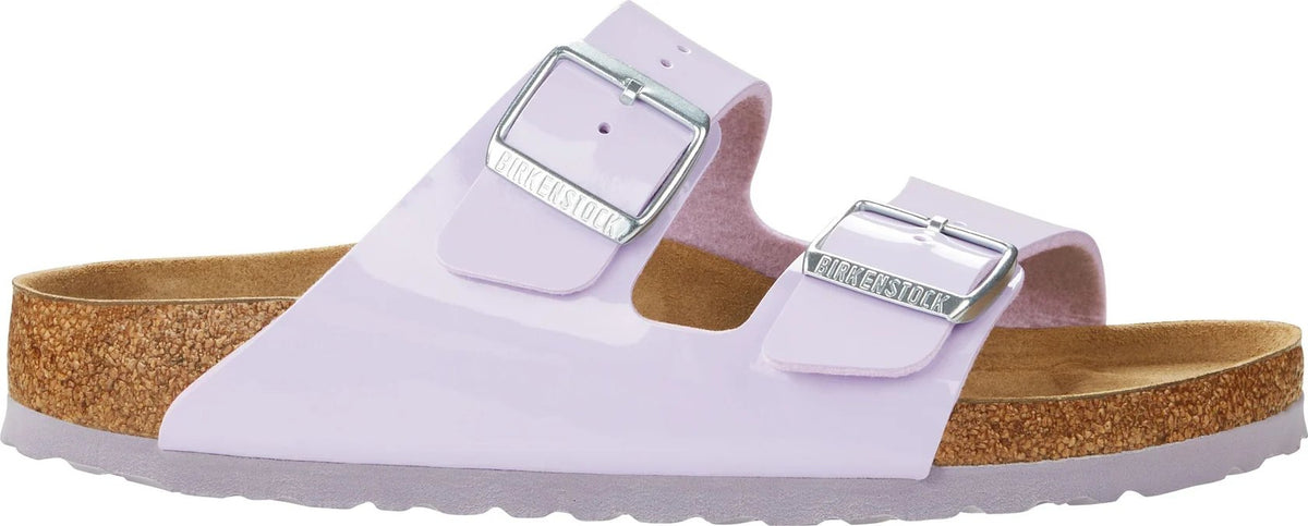 Birkenstock Arizona Patent Birko-Flor Sandals - Purple Fog - Regular