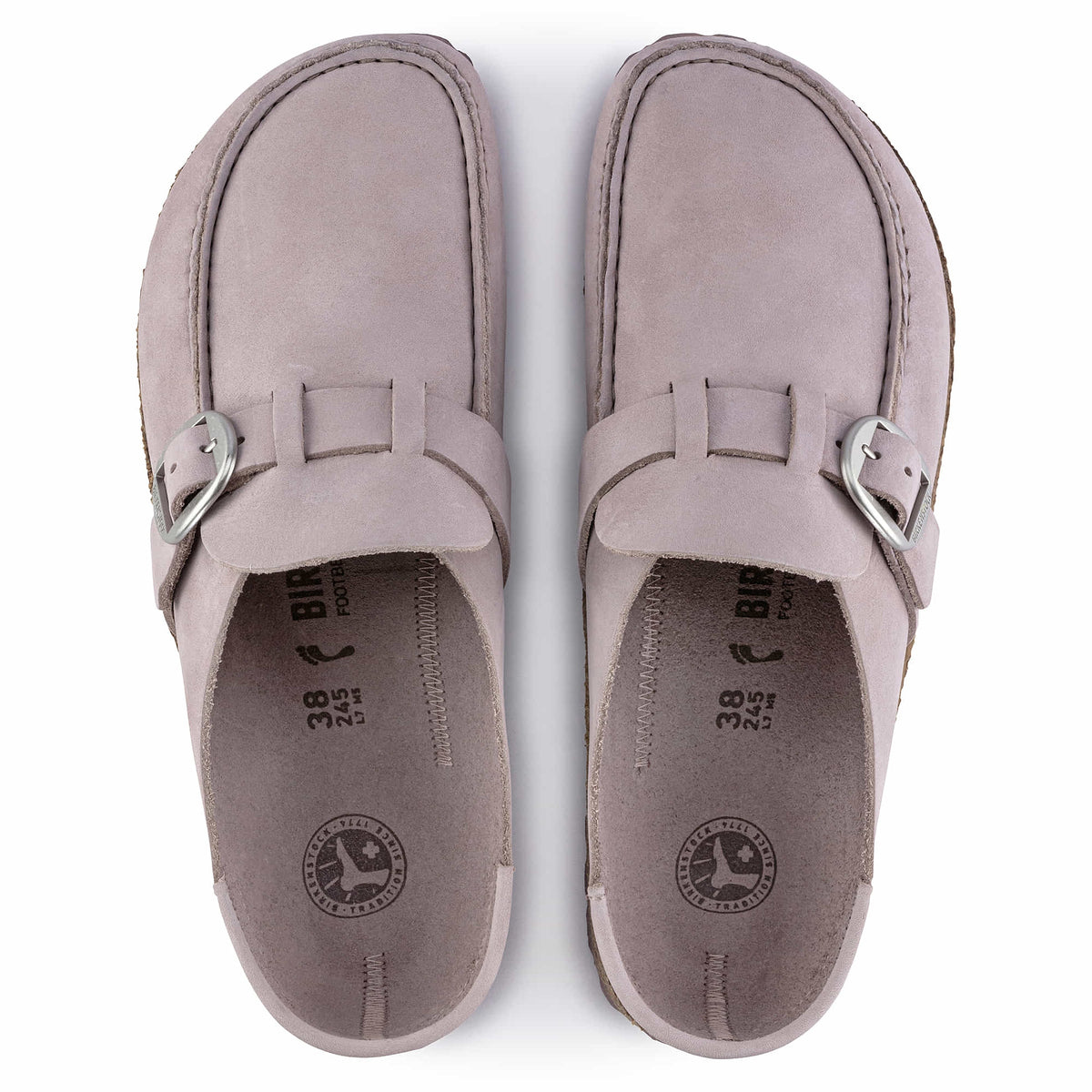 Birkenstock Buckley Nubuck Leather Clogs -Purple/ Yomo Lilac - Narrow