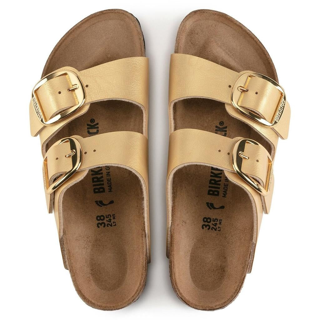 Birkenstock Arizona Big Buckle Birko Flor Graceful Sandals - Gold - Narrow