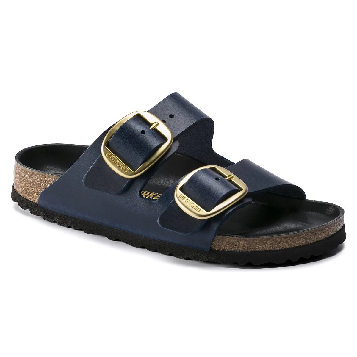 Birkenstock Arizona Big Buckle Big Buckle Oiled Leather Sandals - Blue - Narrow