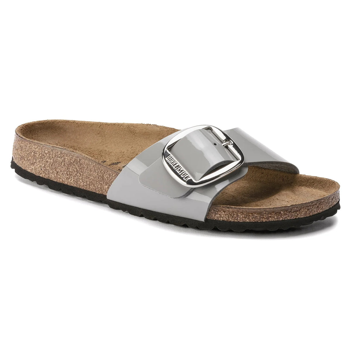 Birkenstock Madrid Big Buckle Birko-Flor  Sandals - Patent Alloy - 1021337 - Narrow