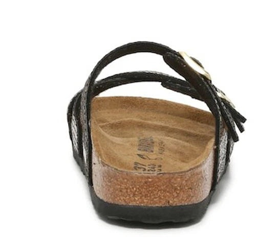 Birkenstock Franca Microfiber Python Sandals - Shiny Python Brown - 1023907 - Regular