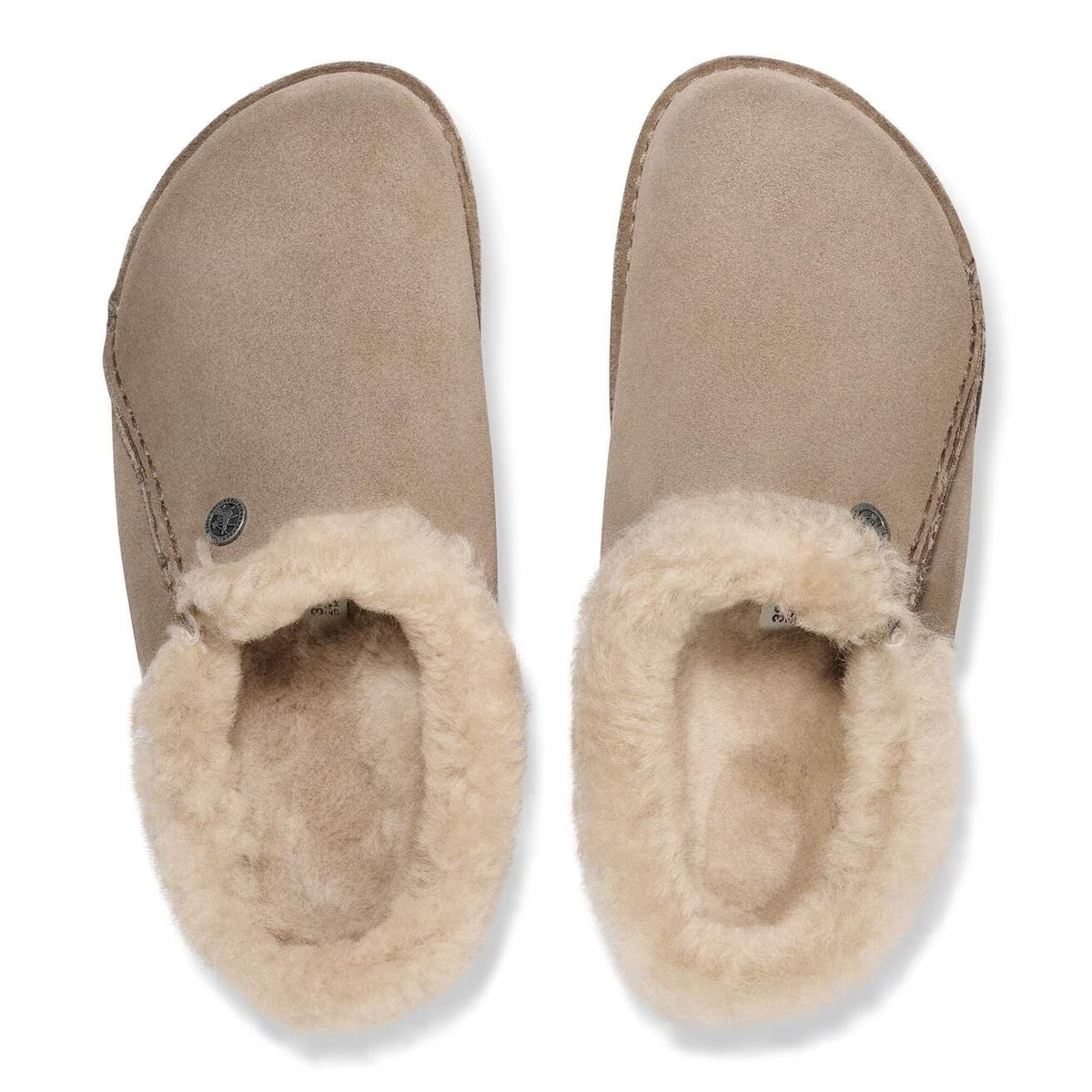 Birkenstock Zermatt Premium Suede Leather Clogs - Taupe - 1030156 - Regular