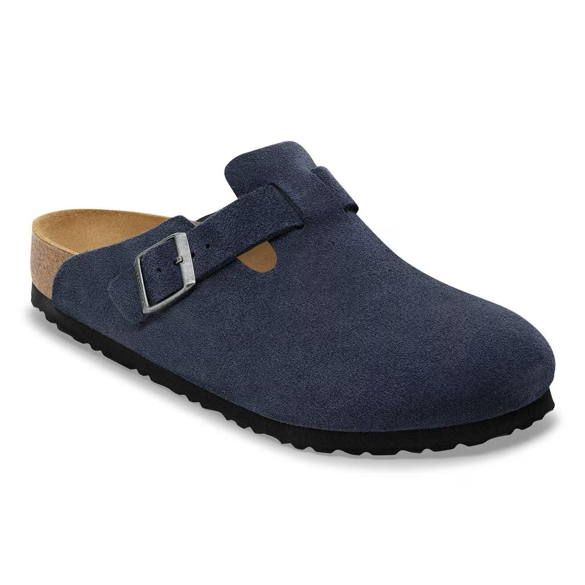 Birkenstock Boston Suede Leather Clogs - New Navy - 1030902 - Narrow