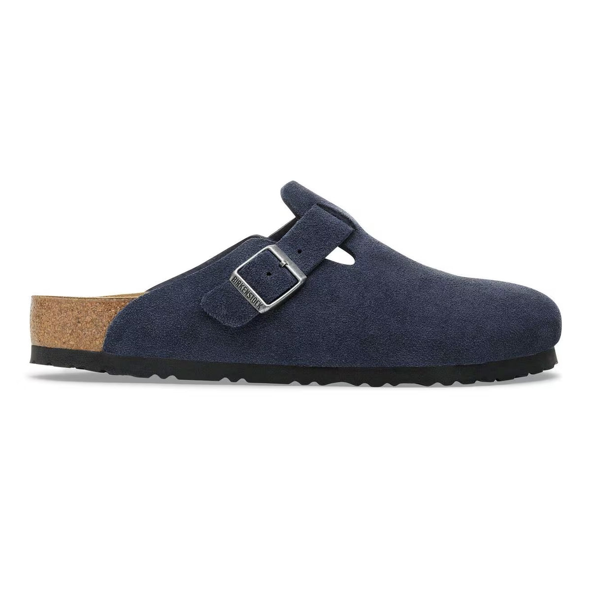 Birkenstock Boston Suede Leather Clogs - New Navy - 1030902 - Narrow