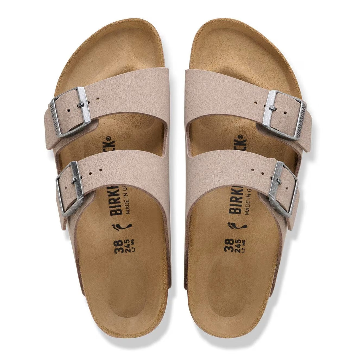 Birkenstock Arizona Birko-Flor Sandals - Gray Taupe - 1032019 - Regular