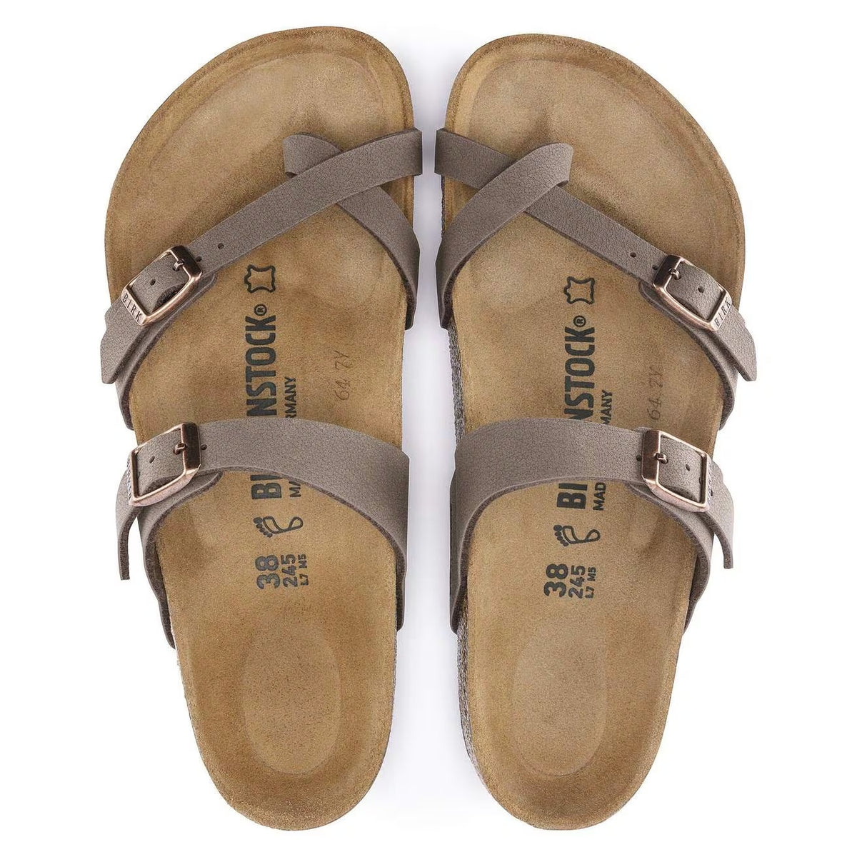 Birkenstock Mayari Birkibuc  Sandals - Mocha - 71061 - Regular