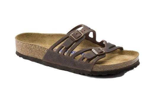 Birkenstock Granada Soft Footbed Oiled Leather Sandals - Habana - 92653 - Narrow
