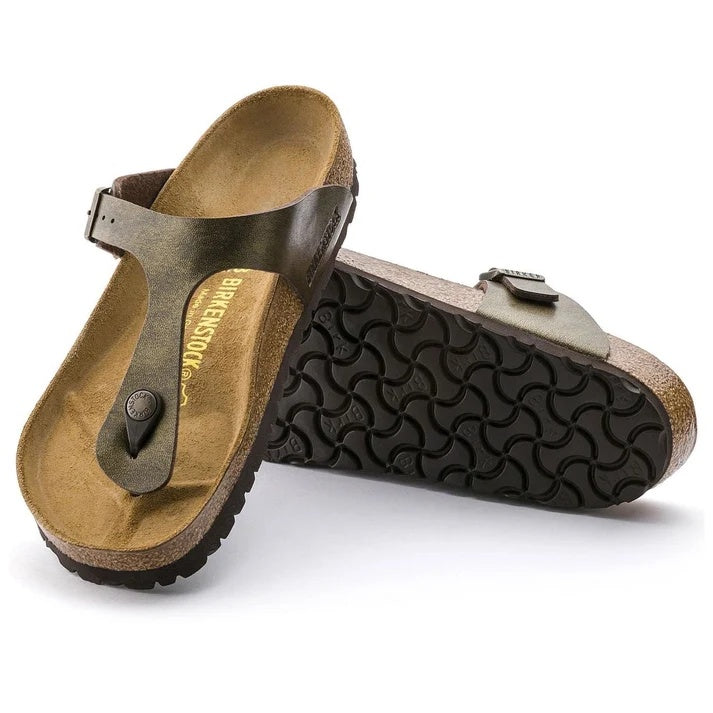 Birkenstock Gizeh Birko-Flor Sandals - Golden Brown - 143941 - Regular