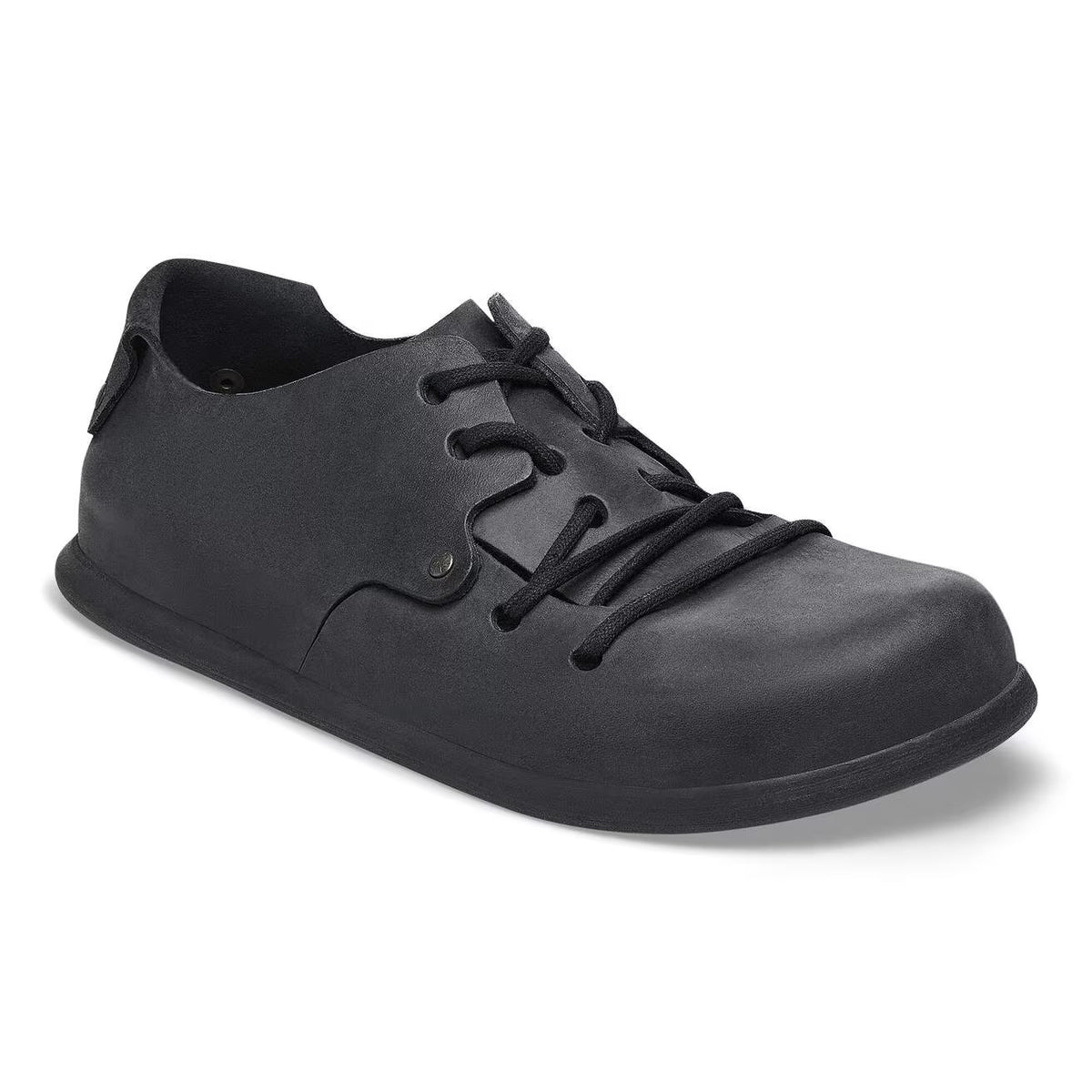 Birkenstock Montana Oiled Leather Shoes - Black - 199261 - Regular