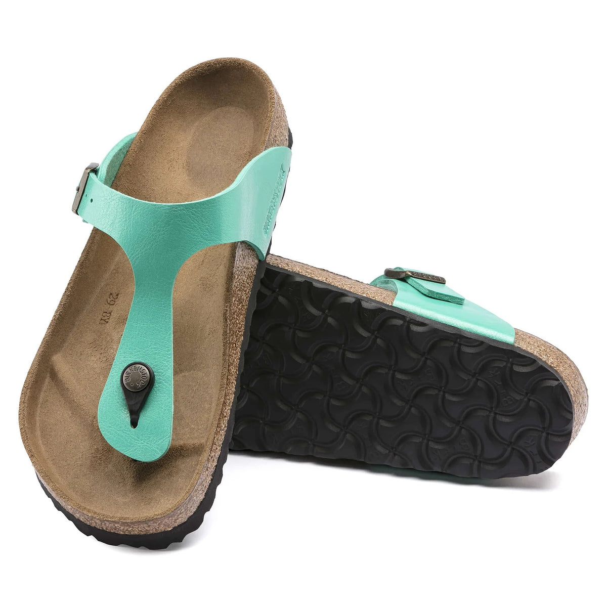 Birkenstock Gizeh Birko-Flor Sandals - Graceful Emerald - 1016147