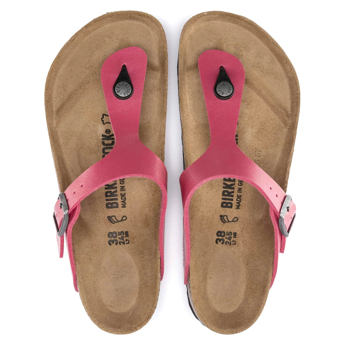 Birkenstock Gizeh Birko-Flor Sandals - Graceful Raspberry - 1016415 - Narrow