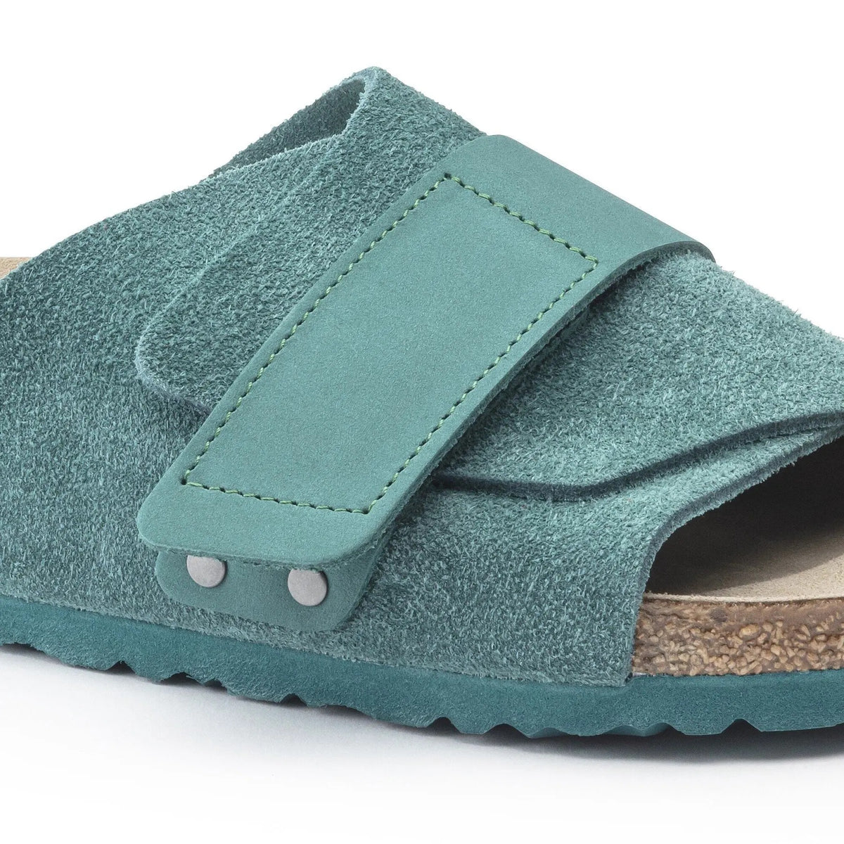 Birkenstock Kyoto Nubuck Suede Leather Sandals - Dark Teal - 1020760 - Narrow