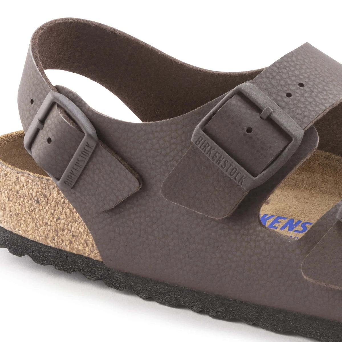 Birkenstock Milano Soft Footbed Birko-Flor Sandals - Chocolate - 1023136 - Regular