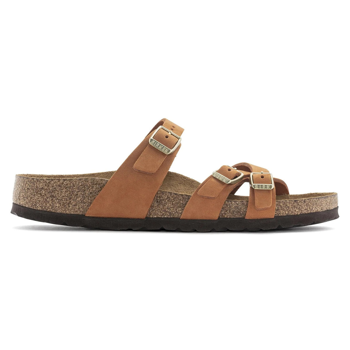 Birkenstock Franca Soft Footbed Nubuck Leather Sandals - Pecan - 1021490 - Regular