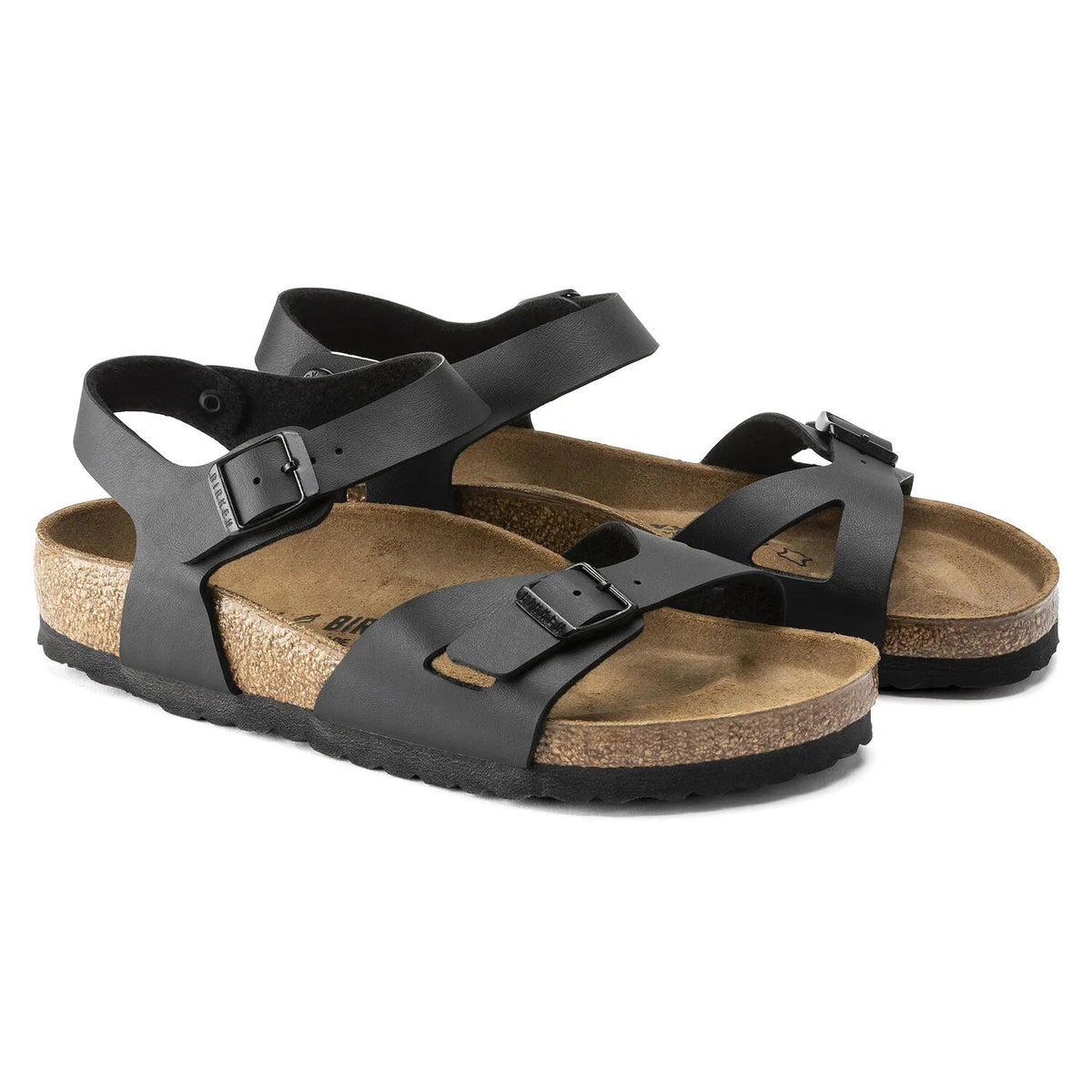 Birkenstock Rio Birko-Flor Sandals - Black - 31793 - Narrow