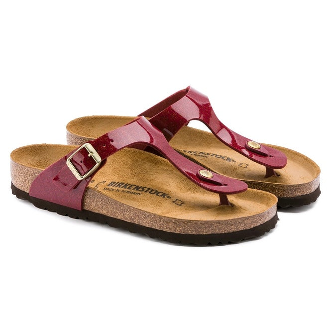 Birkenstock Gizeh Birko-Flor Sandals - Magic Snake Bordeaux - 1013630 - Regular