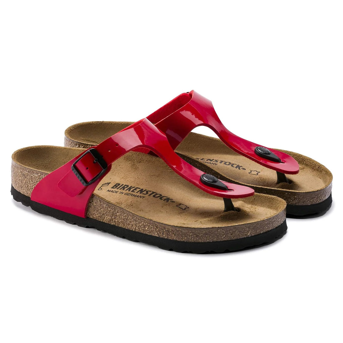 Birkenstock Gizeh Birko-Flor Sandals - Patent Cherry - 1014310 - Regular