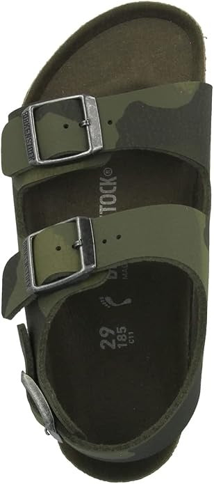 Birkenstock Milano Kinder Birko-Flor Sandals - Desert Soil Camouflage Green - 1014590 - Narrow
