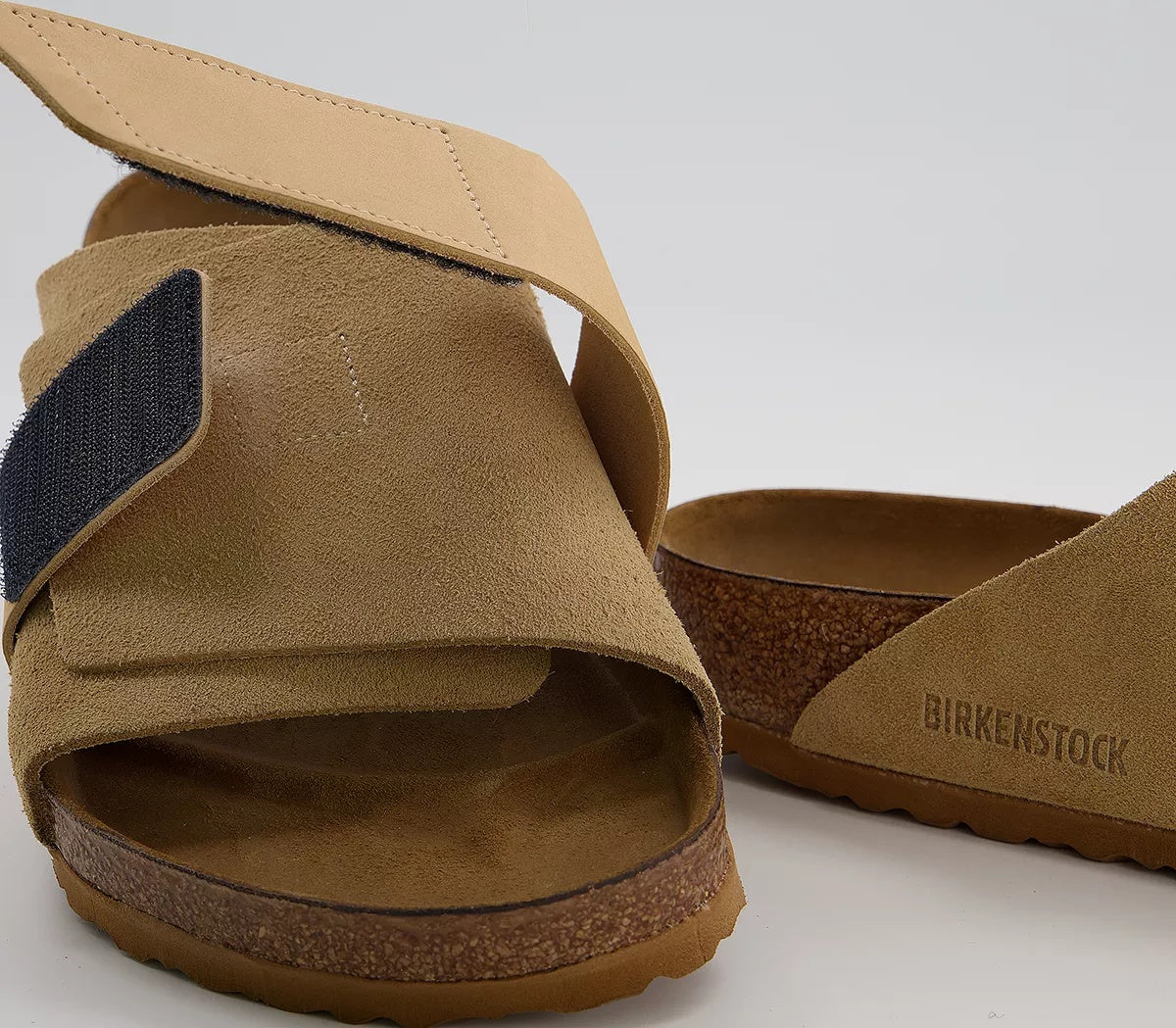 Birkenstock Kyoto Nubuck Suede Leather Sandals - Sand - 1015736 - Regular