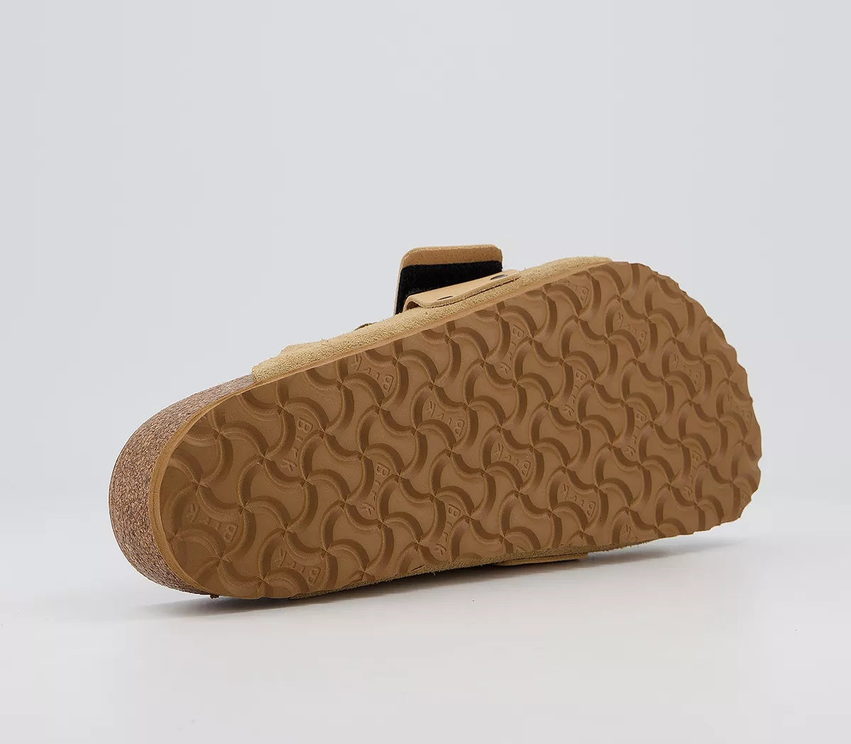 Birkenstock Kyoto Nubuck Suede Leather Sandals - Sand - 1015736 - Regular
