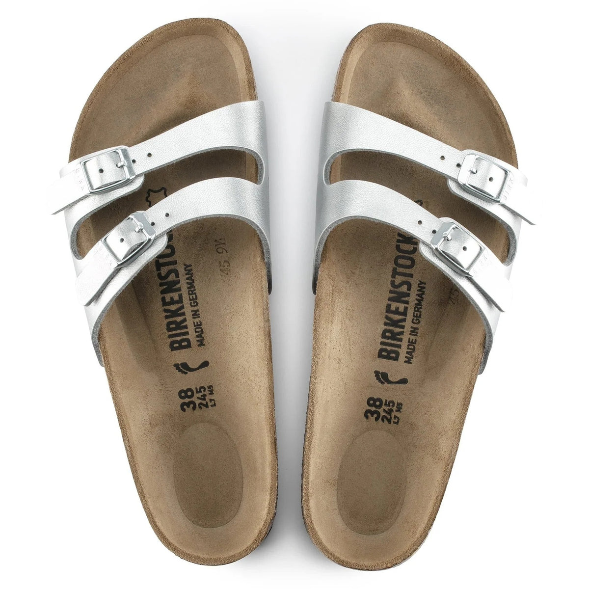 Birkenstock Ibiza Birko-Flor Sandals - Silver - 1016103