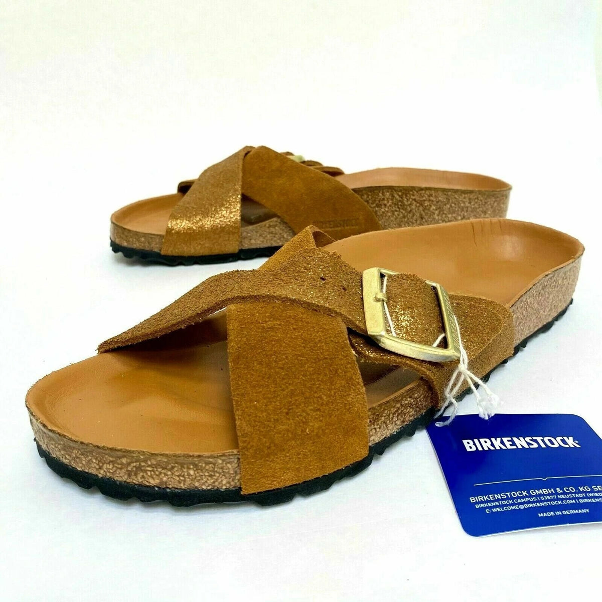 Birkenstock Siena Suede Leather Sandals - Allover Mink - 1016941 - Narrow