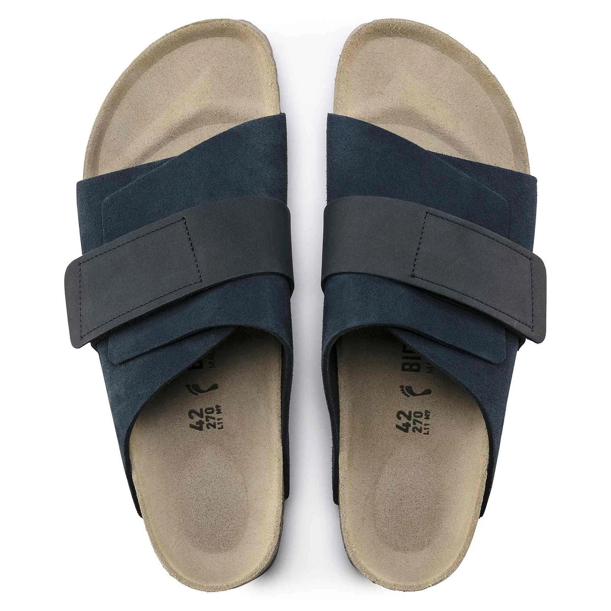 Birkenstock Kyoto Suede Leather Sandals - Navy - 1017487 - Regular