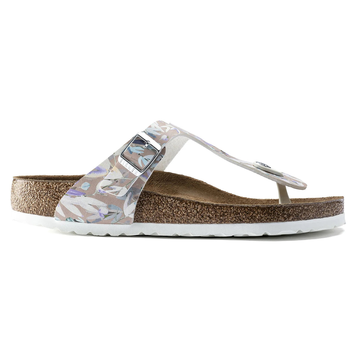 Birkenstock Gizeh Soft Footbed Birko-Flor Sandals - Floral Fades Crystal Rose - 1017647 - Regular