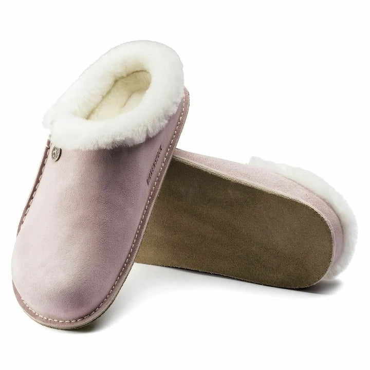 Birkenstock Zermatt Premium Suede Leather Clogs - Lavender Blush - 1017992 - Narrow