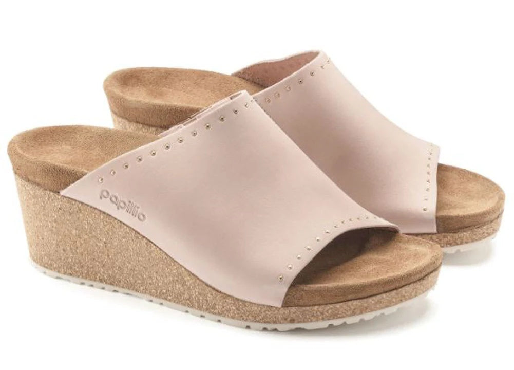 Birkenstock Namica Rivets Nubuck Leather Sandals - Soft Pink - 1018441 - Narrow