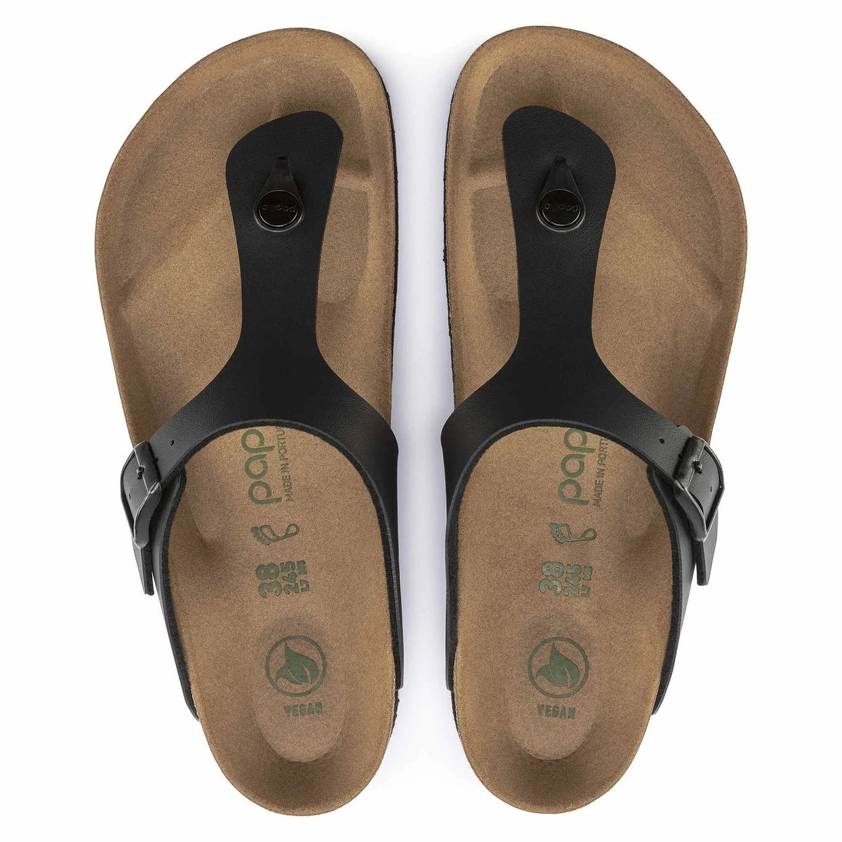 Birkenstock Gizeh Platform Vegan Birko-Flor Sandals - Black - 1018546 - Regular