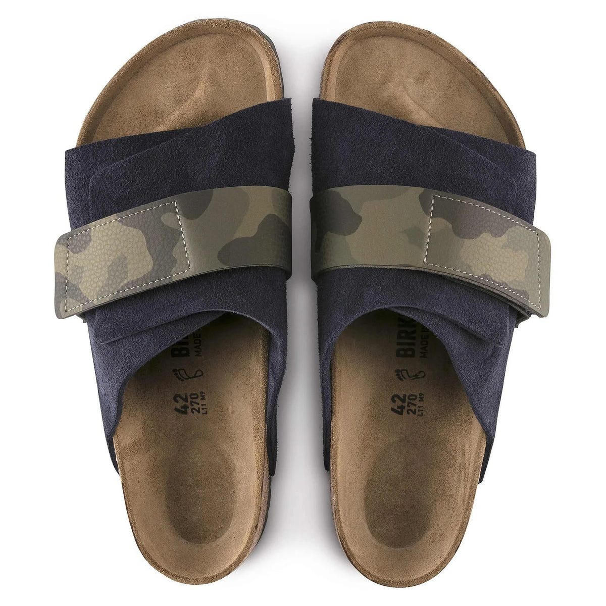Birkenstock Kyoto Suede Leather  Birko-Flor Sandals - Midnight - 1019737 - Regular