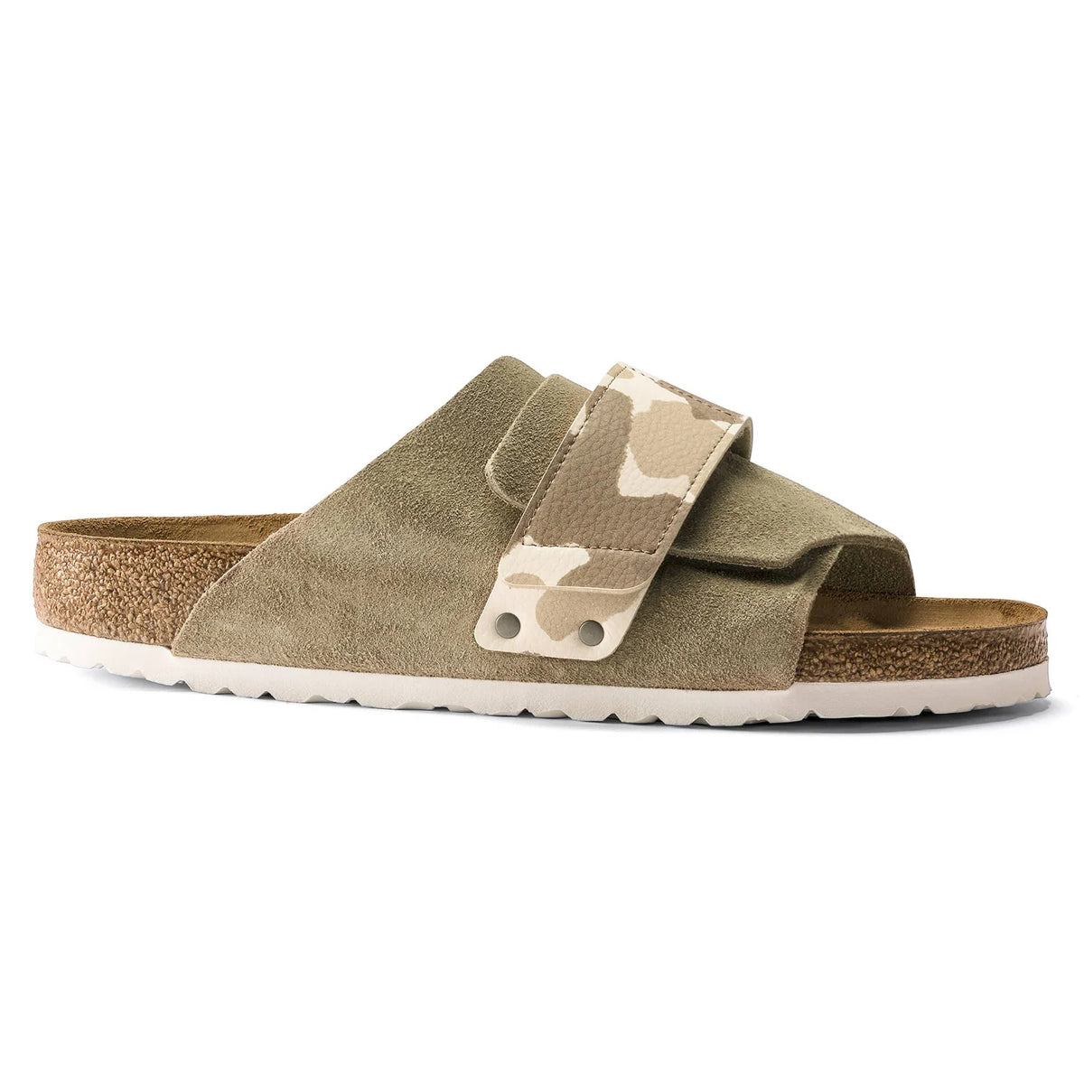 Birkenstock Kyoto Suede Leather Birko-Flor Sandals -  Gray Taupe - 1019738 - Regular