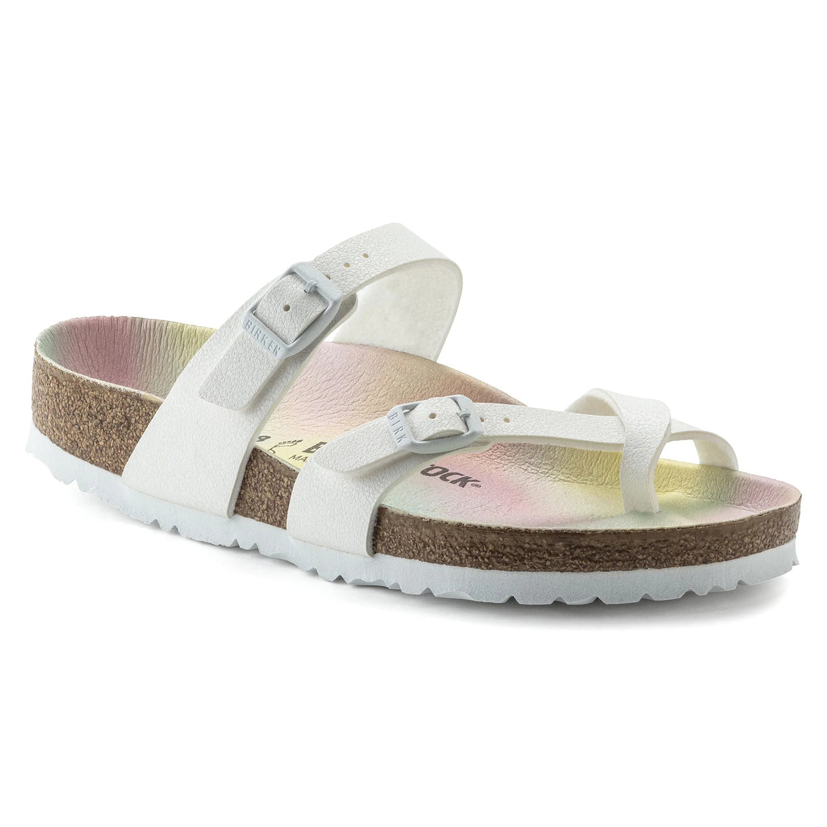Birkenstock Mayari Vegan Birko-Flor Sandals Nubuck -  White - 1021215 - Regular