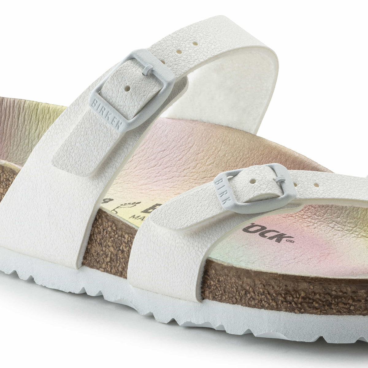 Birkenstock Mayari Vegan Birko-Flor Sandals Nubuck -  White - 1021215 - Regular