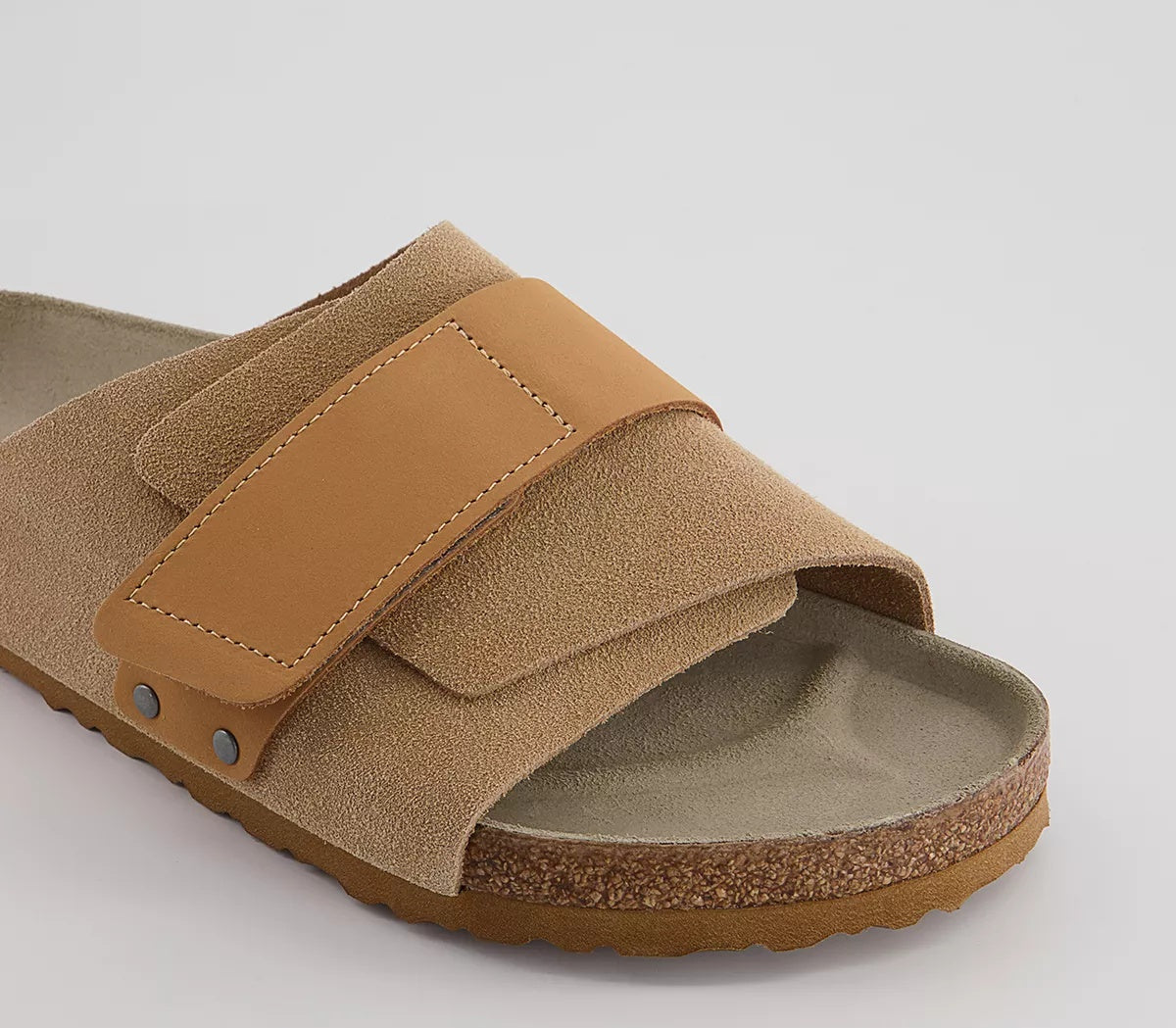 Birkenstock Kyoto Nubuck Suede Leather Sandals - Clay - 1022351 - Regular